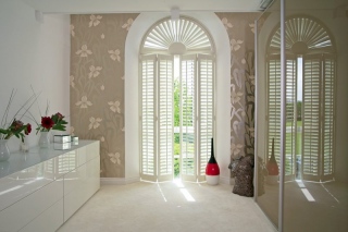 portland-white-shutters-french-doors